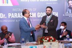 Installation ceremony of the 17th Office Bearers for Rotary Club Cochin Global 